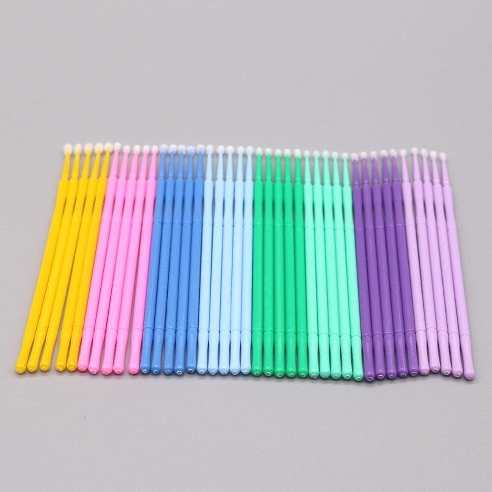 Blush Brush Kabuki - 100 adet/grup Mikro Fırçalar Makyaj Kirpik
