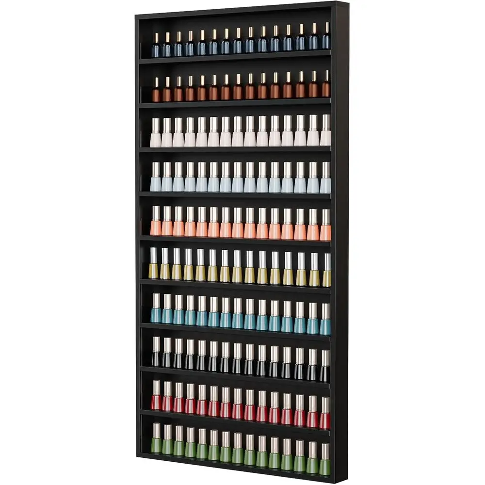 Eyeshadow Palette - 10 Katlı Ahşap Oje Duvar Askılı