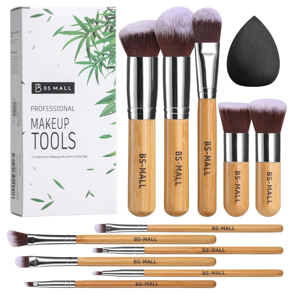 Blush Brush Kabuki - BS-MALL Makyaj Fırça Seti 11 Adet
