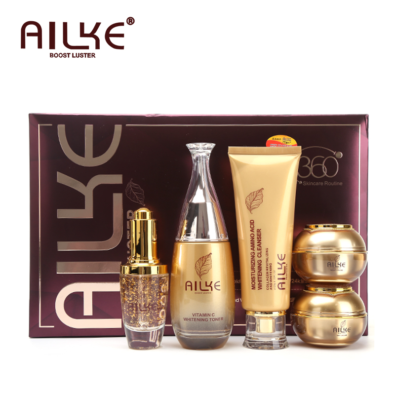 Beauty Makeup Kit - AILKE Beyazlatıcı Cilt Bakım Seti, Kırışıklıkları