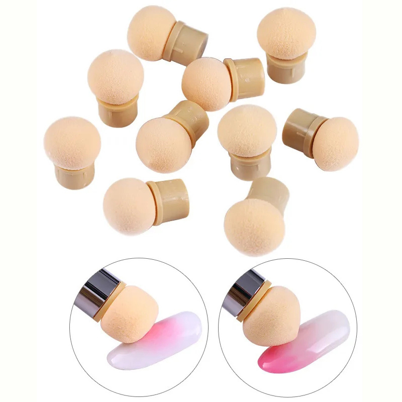 Blush Brush Kabuki - Yuvarlak Keskin Kafa Sünger Kafaları Yedek