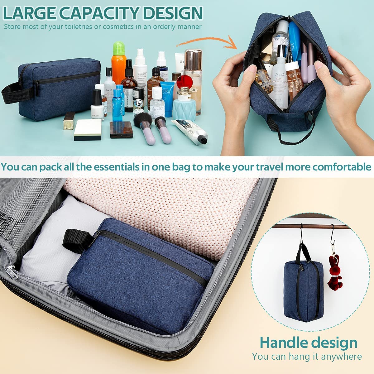 Seyahat erkek makyaj çantası k - Makeup Beauty Necessaire incelemesi ve fiyatı